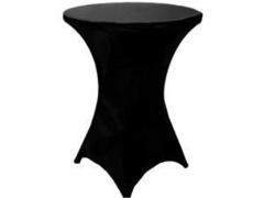 Table Linen - Spandex Tall Cocktail - Black Table Linen - Spandex Tall Cocktail - Black