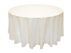 Table Linen - Round Ivory 120 inches Table Linen - Round Ivory 120 inches
