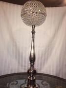 Center Piece: Large Crystal Sphere Candle Holder Center Piece: Large Crystal Sphere Candle Holder