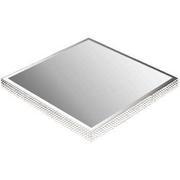 Center Piece: Square Mirror Candle Plate with Gems Center Piece: Square Mirror Candle Plate with Gems