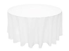 Table Linen - Round White 120 inches Table Linen - Round White 120 inches