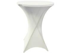 Table Linen - Spandex Tall Cocktail - White Table Linen - Spandex Tall Cocktail - White