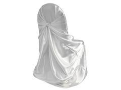 Chair Cover - White Satin Chair Cover - White Satin