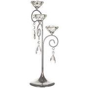 Center Piece: Three-Tier Crystal Candle Holder Center Piece: Three-Tier Crystal Candle Holder